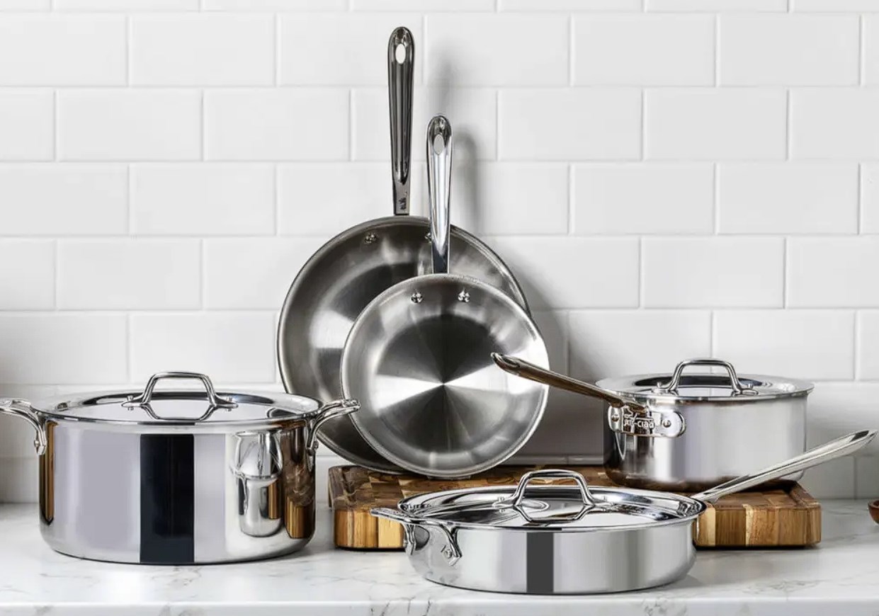 All-Clad D3 3-Ply Stainless Steel Cookware
