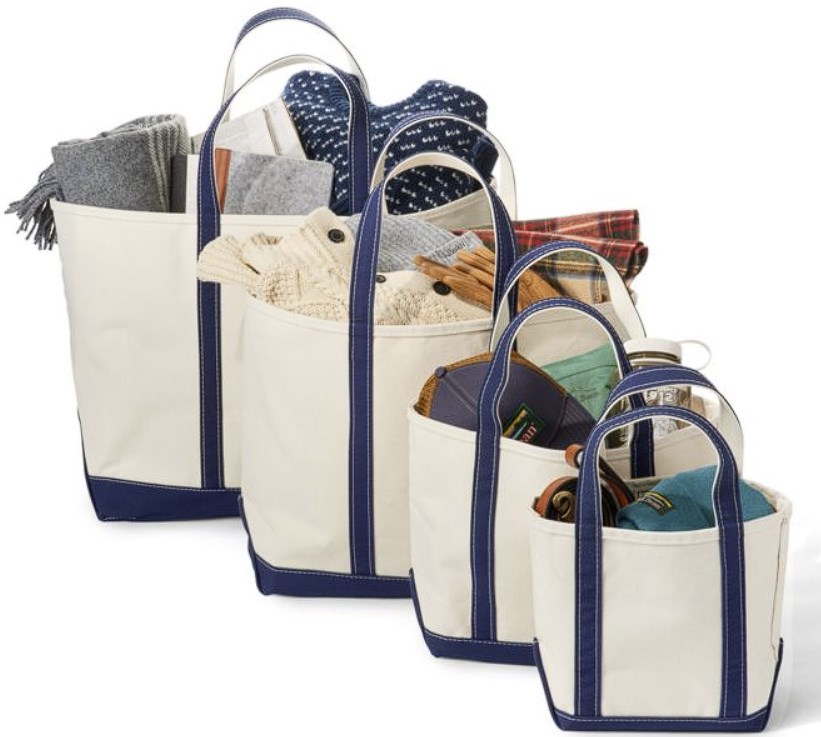 L.L Bean Canvas Boat and Tote