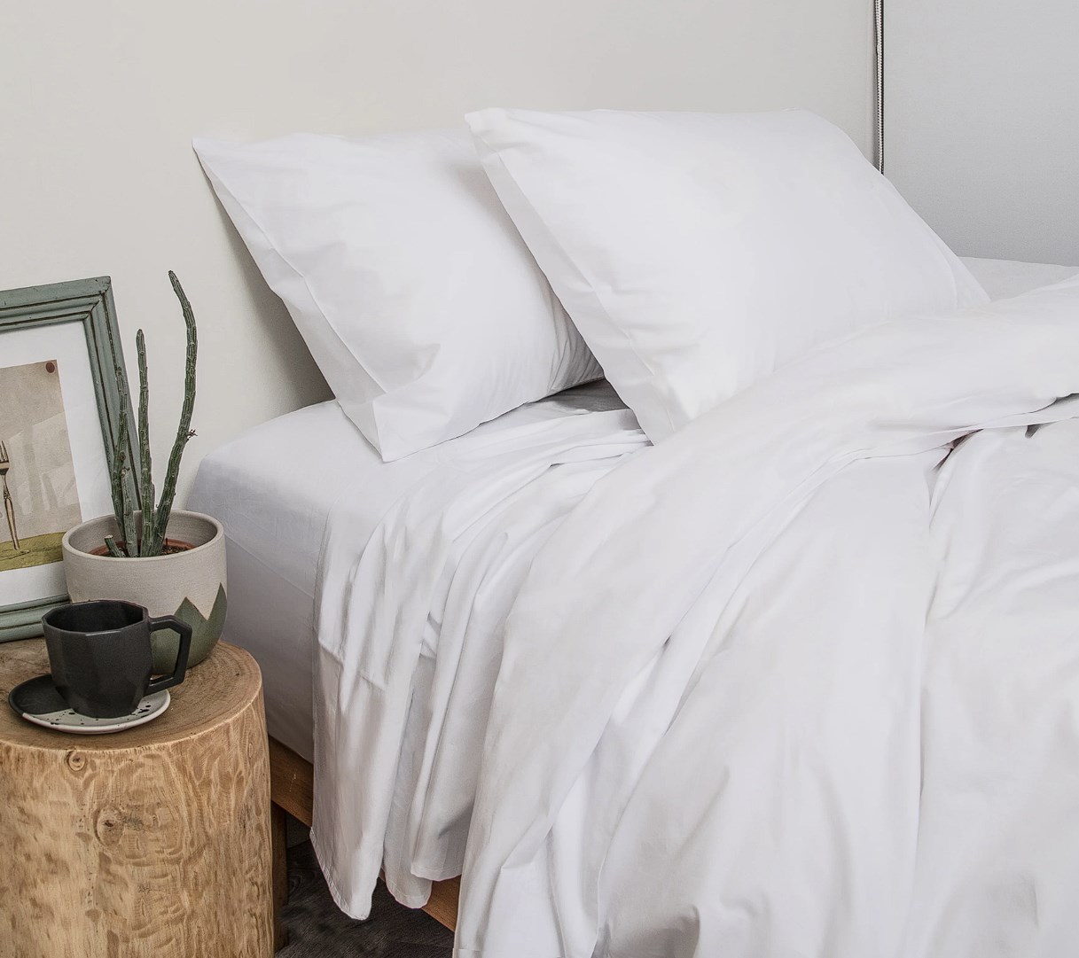 Peru Pima Percale Cotton Bed Sheets + Pillow Cases